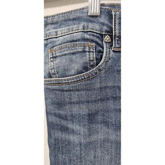 Kut From The Kloth Womens Farrah Baby Boot Cut Jeans Blue Stretch Medium Wash 14 - Picture 13 of 16